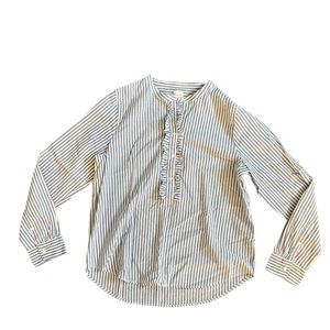 J.Crew Blue and White Striped Shirt